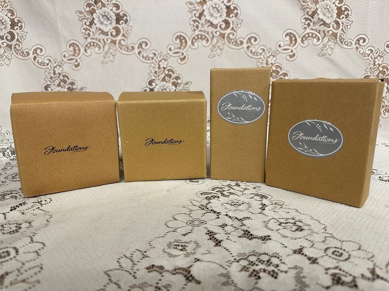 Foundations by Enesco Four Assorted Christmas Ornaments New in Boxes
