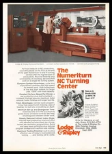 1976 Lodge & Shipley Cincinnati Ohio Numeriturn NC Turning Center Photo Print Ad