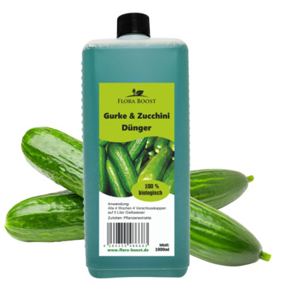 Gurken und Zucchini Dünger für mehr Ertrag und gesunde Pflanzen 1 Liter