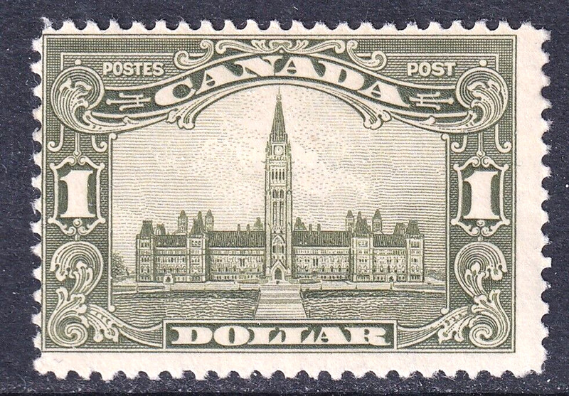 Canada fine LHM 1929 one dollar Parliament Buildings