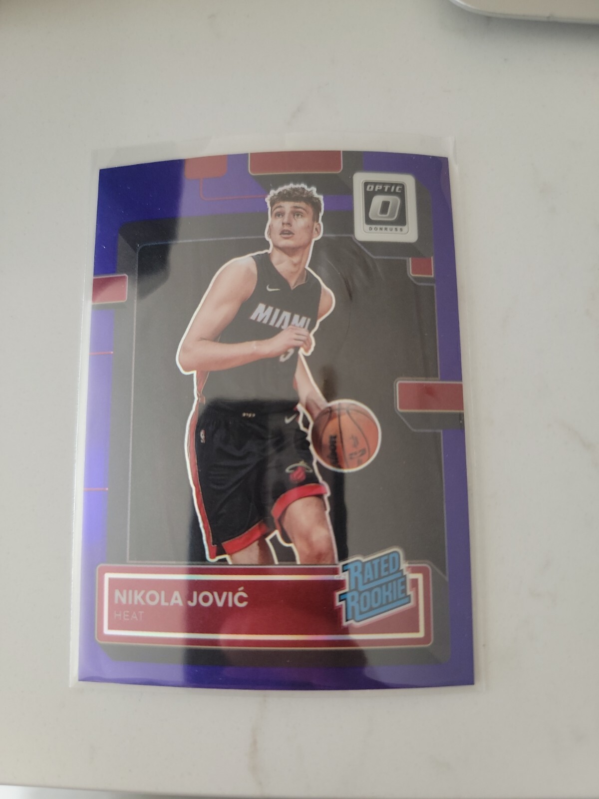 2022-23 Donruss Optic Purple #224 Nikola Jovic RR