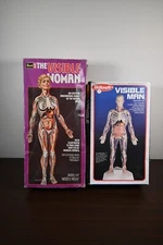 Visible Woman (Revell) and Visible Man (Skillcraft) Model Kits - Lot of 2