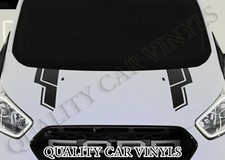 Transit custom bonnet racing stripes ford SWB LWB graphic decals stickers
