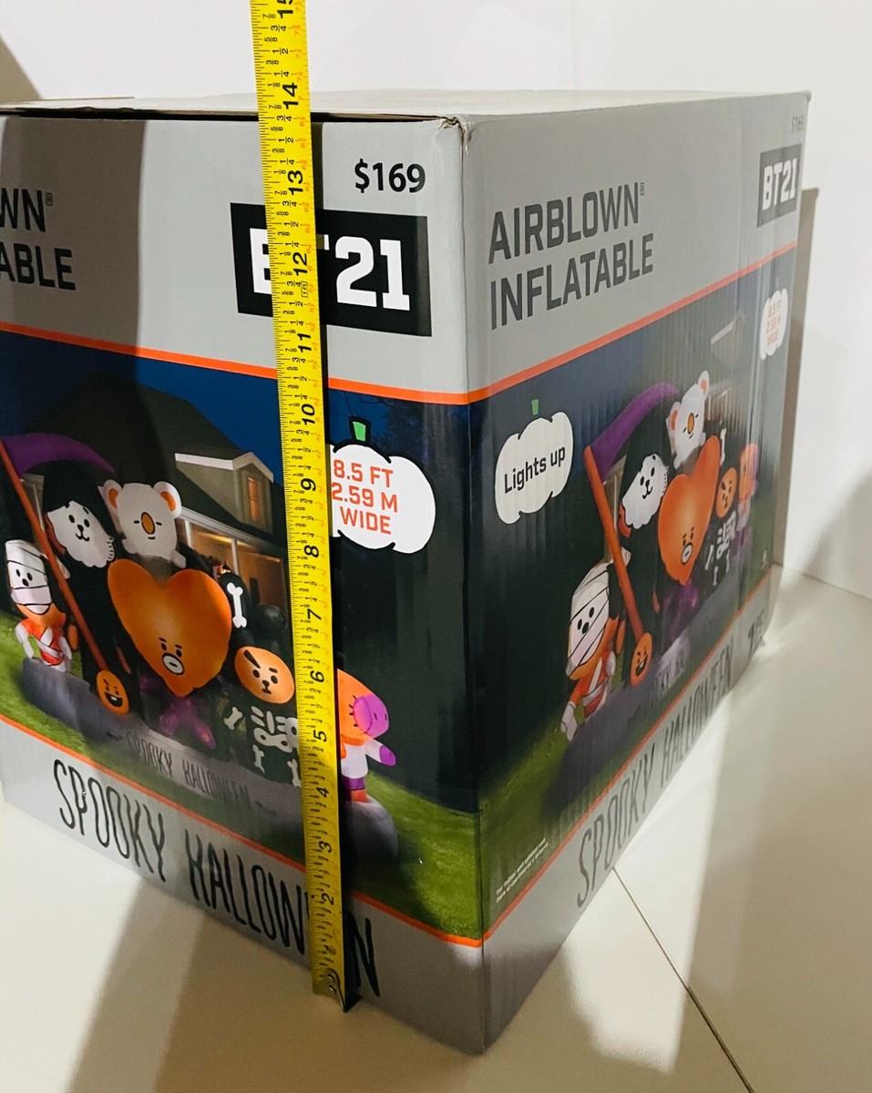 NEW BT21 BTS Spooky Halloween AIRBLOWN INFLATABLE TATA COOKY RJ 