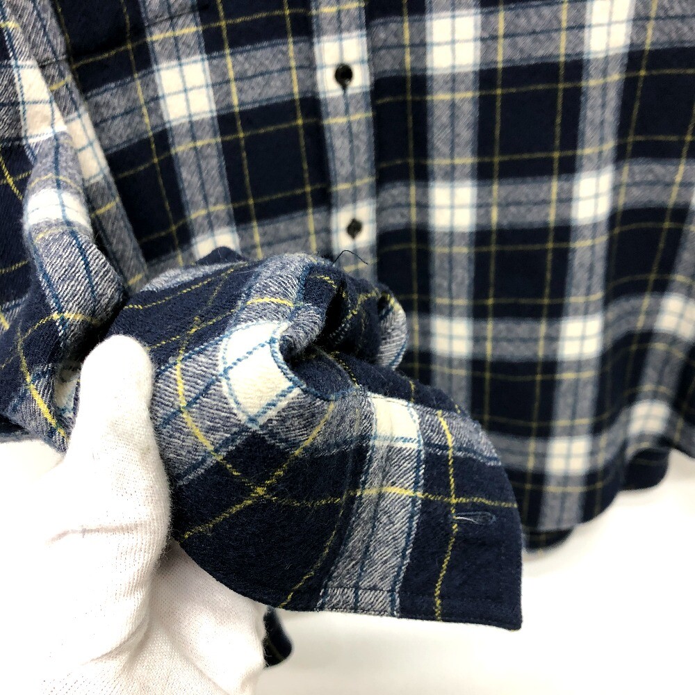 CELINE 2C555198O check Checked Wool Loose Shirt Long sleeve CELINE 2C555198O check Checked Wool Loose Shirt Long sleeve
