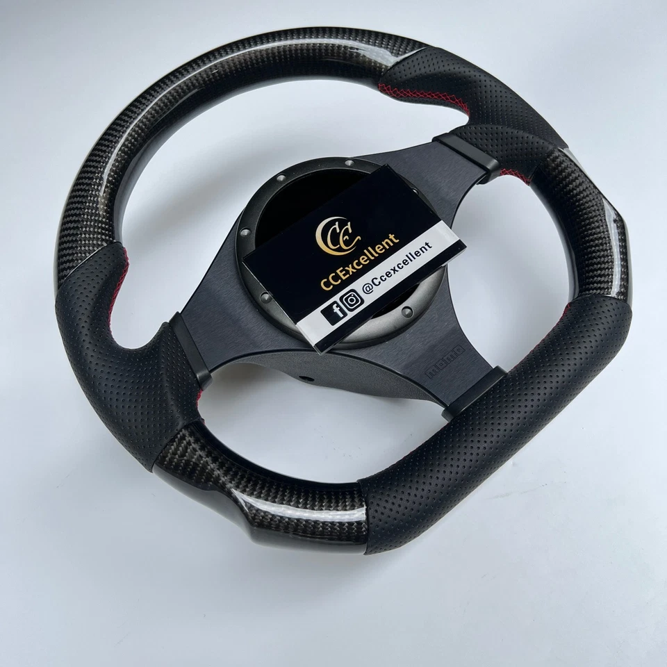 For mitsubishi Evo7 Evo8 Evo9 2002-2007 real carbon fiber steering wheel - Изображение 3 из 4