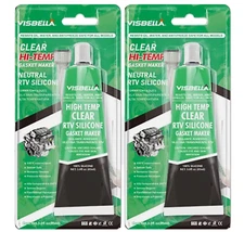 2 x RTV Silicone Instant Gasket Maker Clear High Temperature Sealant 85G Tube
