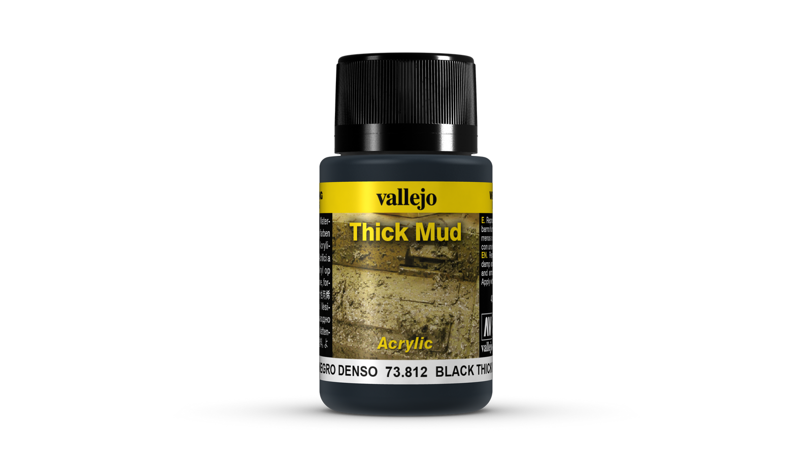 Vallejo Schwarz Thick Mud 773812 - Schlamm, 40 Ml - Bild 2