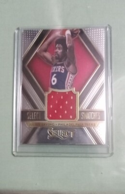 Julius Erving Panini 2014-15 Select Game-Worn Materials #/75