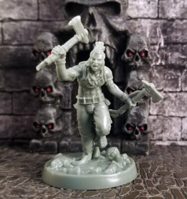 Miniature Negari Warrior – Jeu Solomon Kane RPG – Mythic Games – Occasion – Réf. G76