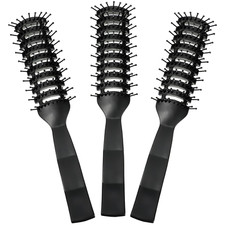 Patelai 3 Pieces Vent Hair Brush for Women Men Black Styling Hair Brush anti Sta