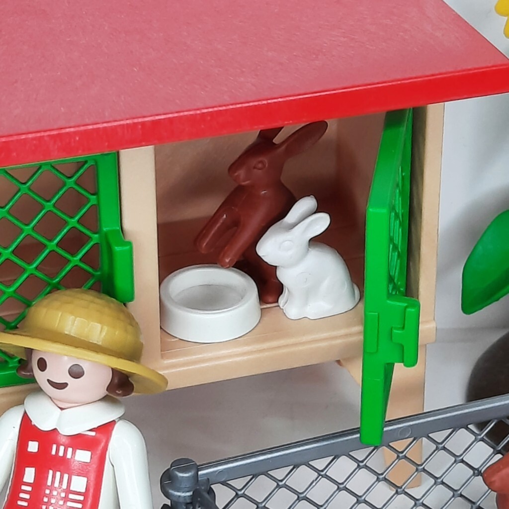 Clapier Basse-cour Playmobil 1451 – Set Ferme Avec Lapins, Animaux, Occasion