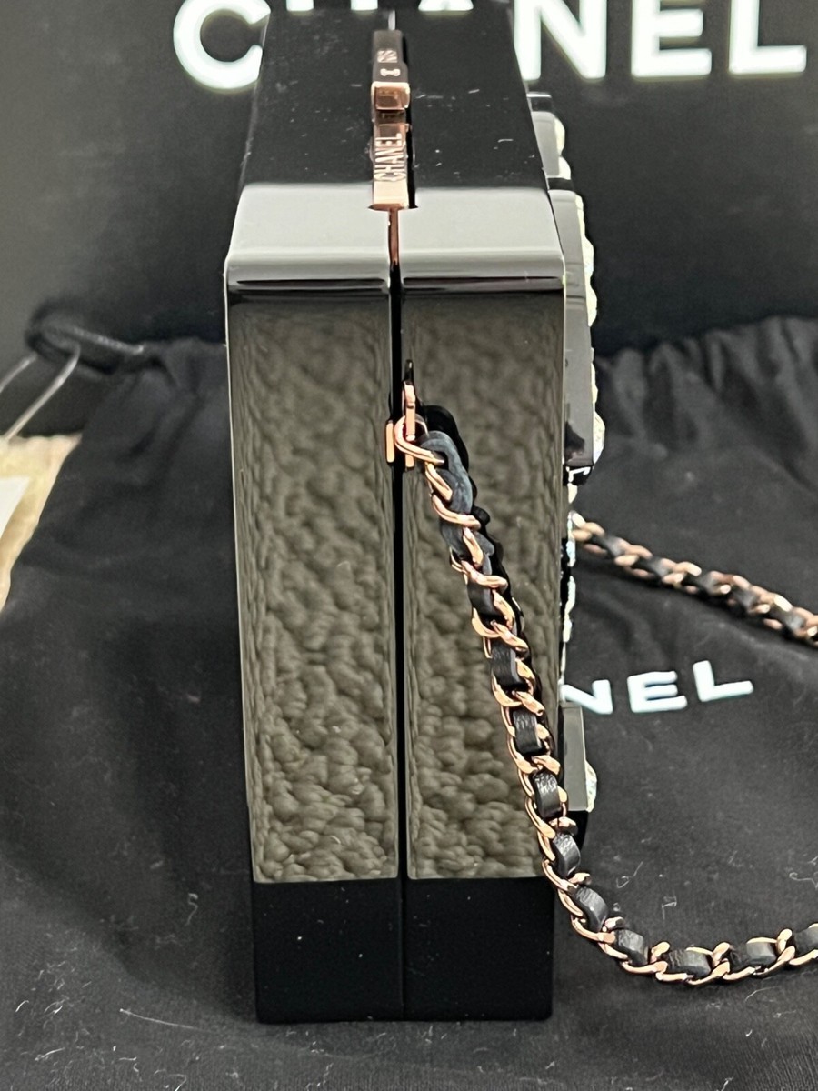 NWT Chanel CC Logo Plexiglass Copper Black Crystal NWT Chanel CC Logo Plexiglass Copper Black Crystal