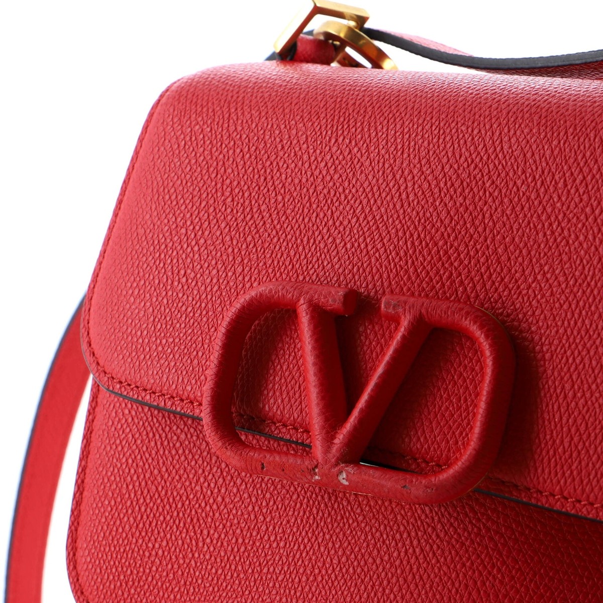 ★送料・関税込★VALENTINO★VSLING MINI SHOULDER BAG★ Valentino Garavani Vsling Mini Leather Shoulder Bag Black