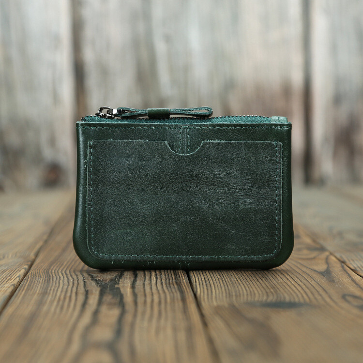 Small Genuine Leather Coin Purse Vintage Zipper Pocket Size Pouch Change Wallet Small Genuine Leather Coin Purse Vintage Zipper Pocket Size Pouch Change Wallet
