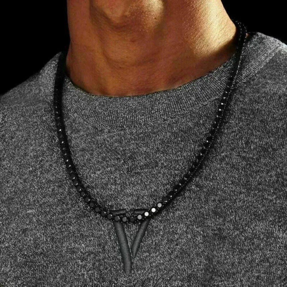 Mens Black Gun Metal Necklace High Quality Stainless Steel Necklace Chain  for Men Birthday Present for Him black, Plain Coil Necklace - Etsy