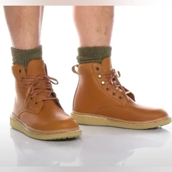 OluKai Kilakila‎ Mens 11 Coconut Husk Brown Leather Waterproof Boots SZ 11 NEW! Olukai KilaKila Coconut Husk Brown Leather Men main image 2