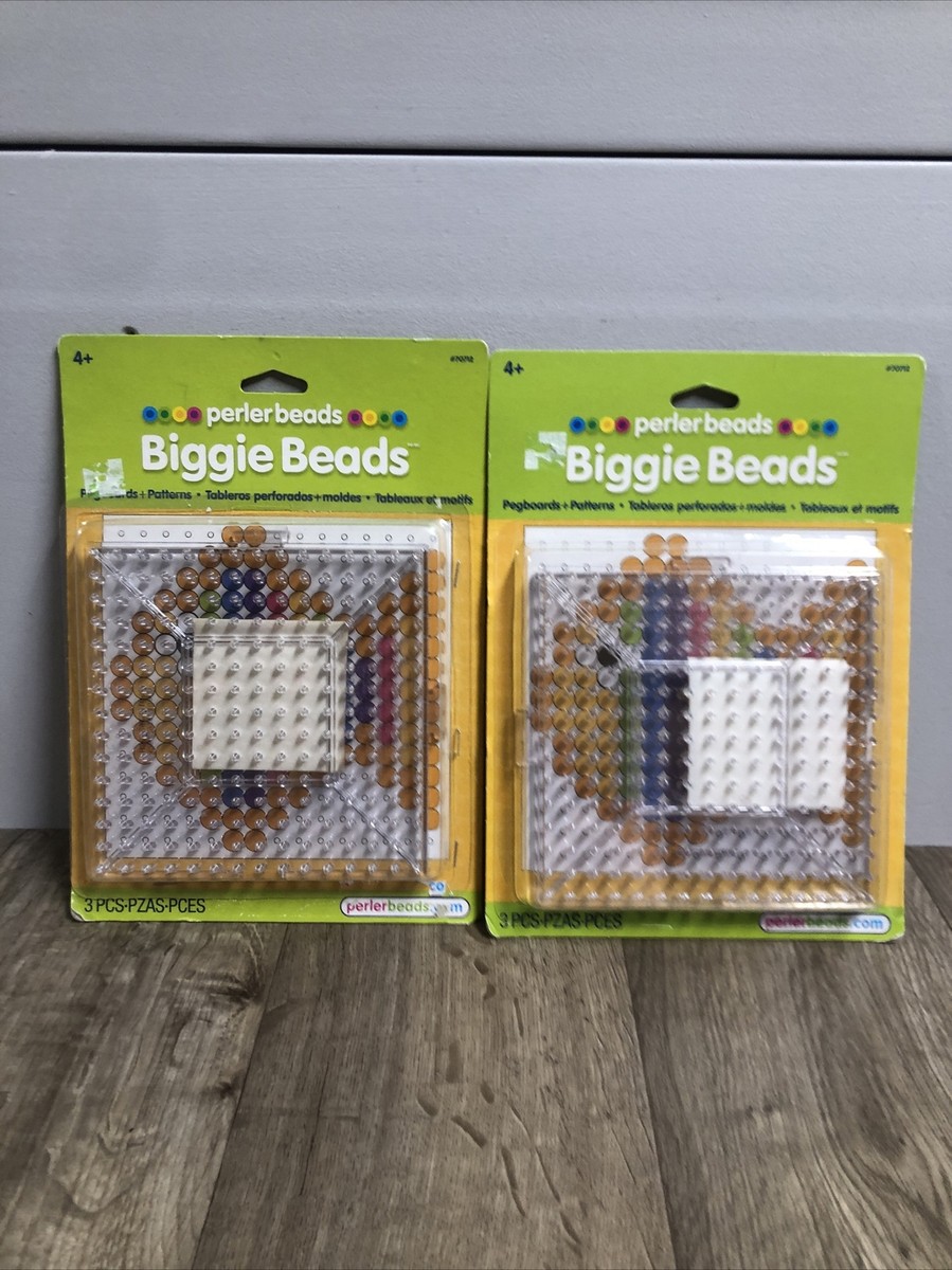 2 Perler Biggie Beads Patterns Pegboard Tray Board 70712 Lot D6 | eBay 2-perler-biggie-beads-patterns-pegboard-tray-board-70712-lot-d6-ebay