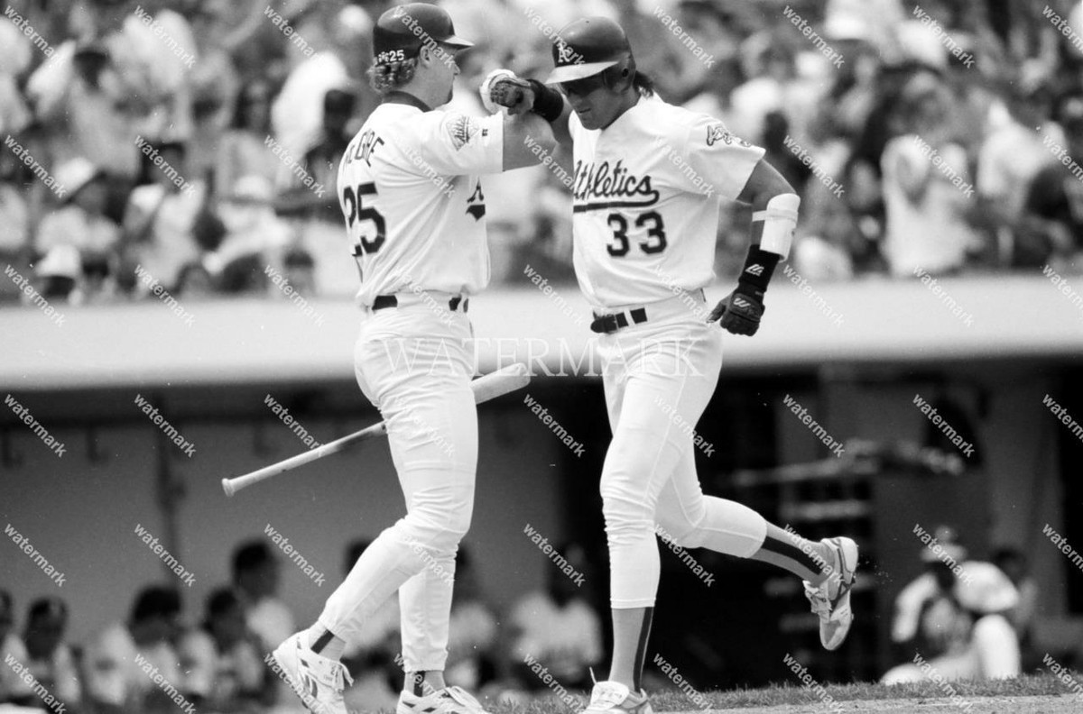 ■MLB Mark McGwire Jose Canseco Athletics 1990 MARK MCGWIRE & JOSE CANSECO Oakland A's 