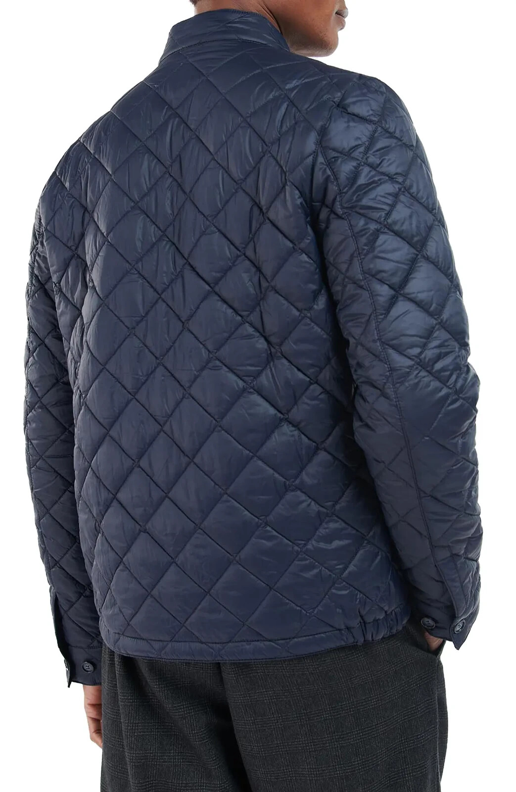 Barbour Mens Biddel Navy Blue Quilted Jacket X6204 Size XXL image 3