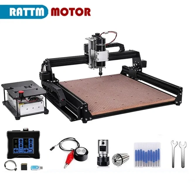 4540 CNC Router 500W Spindle Laser Engraving Machine kit For PCB Wood  carving