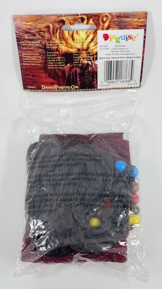 Disfraz - Diadema Jack Sparrow Niño con Pelo - Accesorio de Disfraz - Pirata Foto 2 de 2