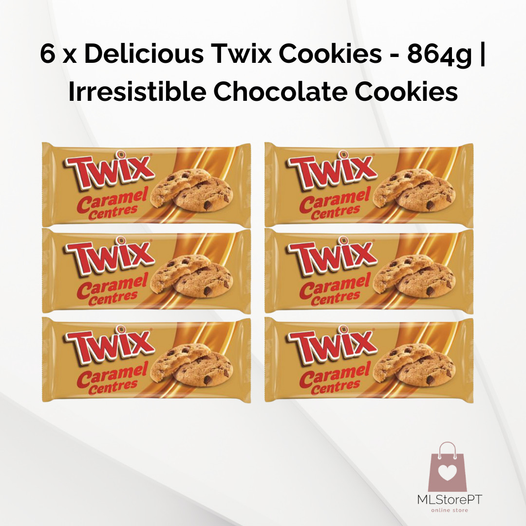 6 galletas Delicious Twix - 864 g | Galletas de chocolate irresistibles