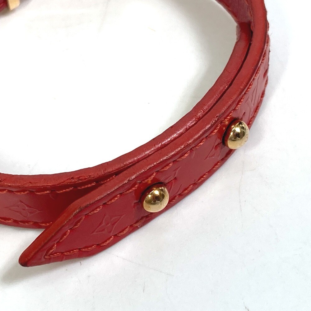 LOUIS VUITTON M6535 Monogram flower Bangle Bracelet Leather LOUIS VUITTON M6535 Monogram flower Bangle Bracelet Leather