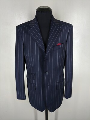 T.M. LEWIN  NEW Super 110's Wool Suit 3 Btn Side Vents US Size  36 Reg  Mint