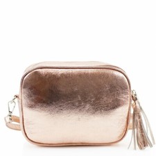 Ladies Tassel Real Leather Cross Body Bag Women Shoulder Messenger Handbag 155