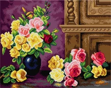 Orchidea Needlepoint canvas for halfstitch without yarn after Olaf Hermansen ...