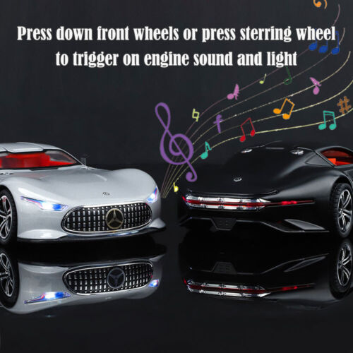 1:24 Mercedes AMG Vision GT Super Car Diecast Model Toy Car Sound&Light Kids Toy - Picture 6 of 12