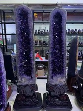 Rare 986LB Natural Large particle Amethyst Quartz Crystal Church Cathedral