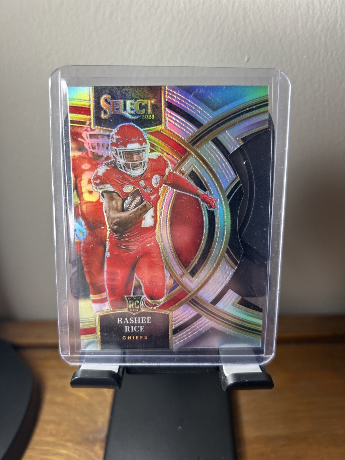 2023 Panini Select - Premier Level Rashee Rice #132 Silver Prizm Die-Cut (RC)