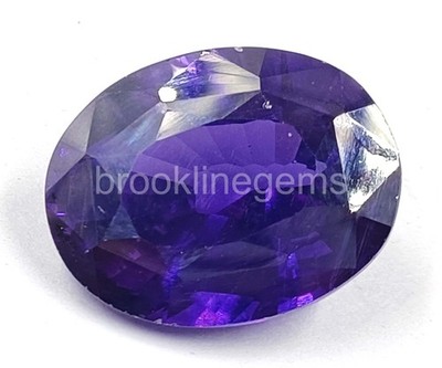 46 ct 20x17x8mm Oval Purple Sapphire Heated Madagascar Gemstone 5ARI