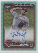2024 Topps Chrome Rookie Aqua Wave Refractor 87/199 Jake Wong #RA-JAW Auto 14md