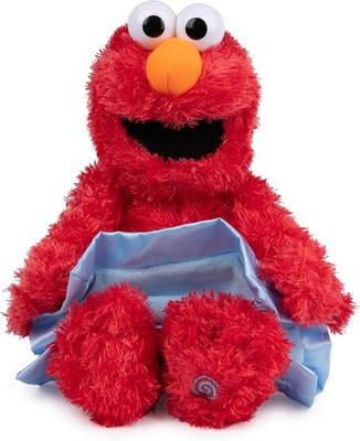 GUND 15  Sesame Street Peek-a-Boo Elmo Animated Plush Toy Talking Red Muppet
