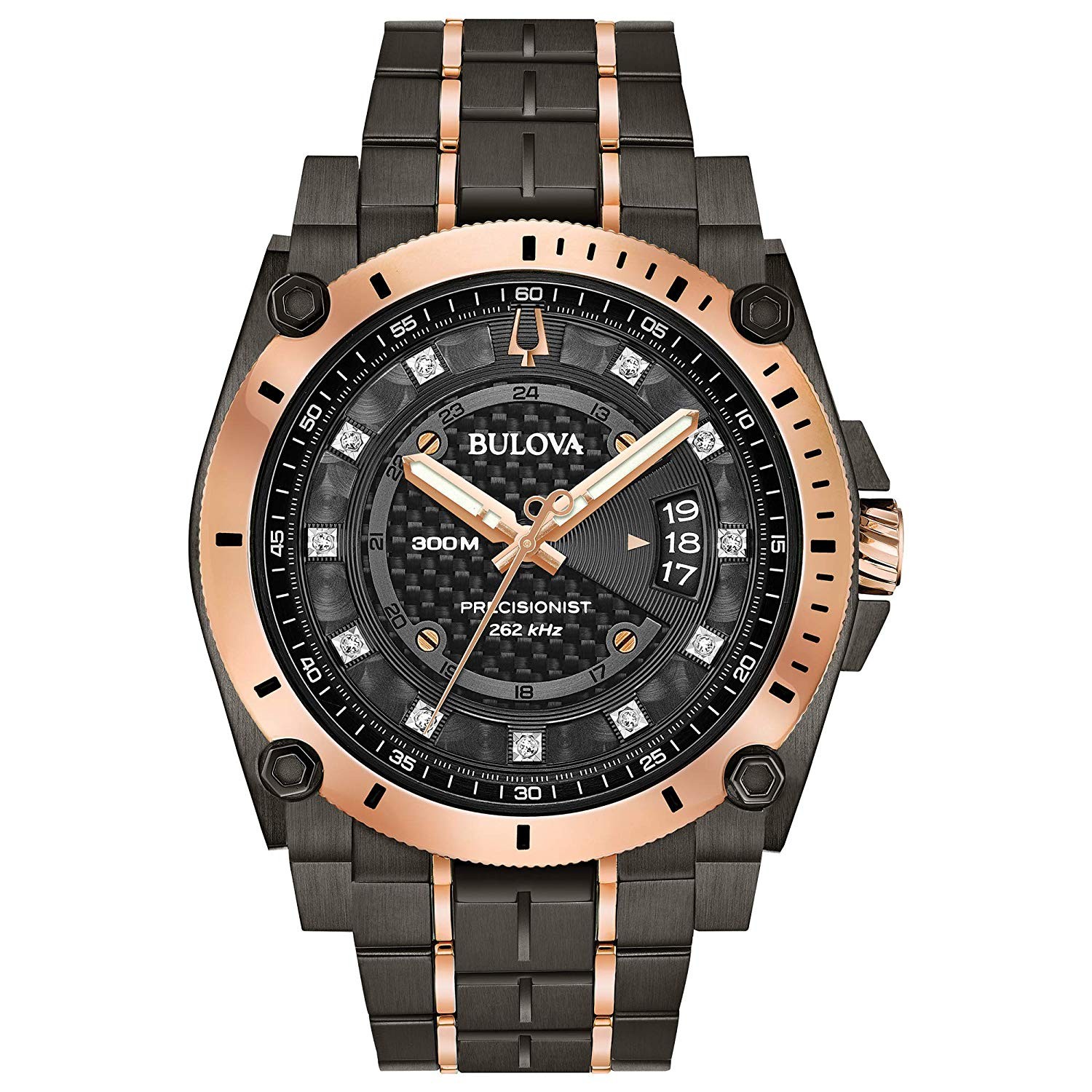 Bulova Icon High Precision Men's Diamond Dial Bracelet Watch - Image 2