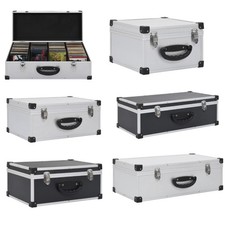 CD Koffer für 40 60 80 CD's Aluminium ABS Case Box Alukoffer Aufbewahrungsbox
