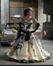 Wedding Dress Fantasy. Gothic/steampunk Dress. EUC. MRSP 2,100