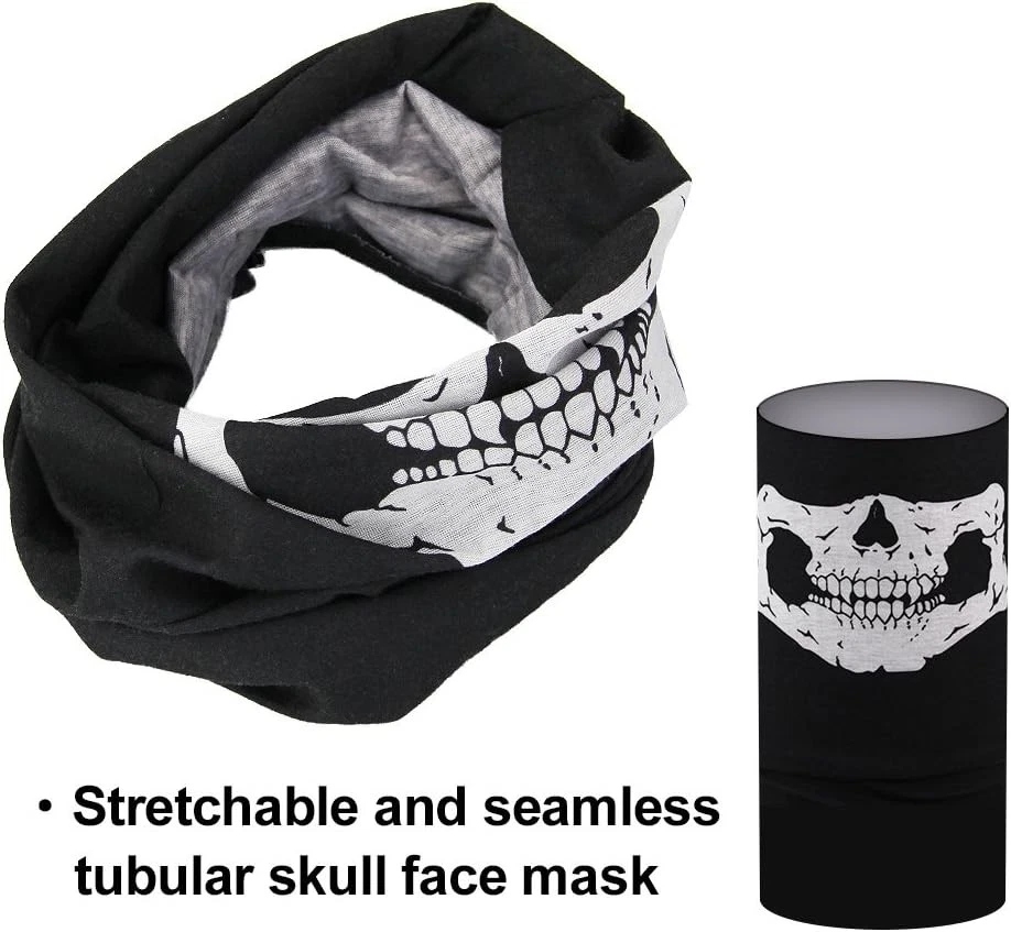 1 PCS Skull Mask Breathable Skull Face Masks For Motorcycle Hiking Ski Halloween - Image 4 of 4