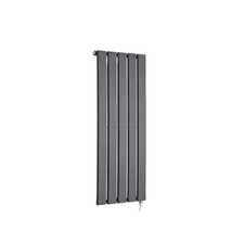 Electric Designer Radiators Anthracite Vertical Fixed Temp Flat Panel 850mm(h)