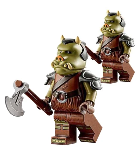 2x Custom Gamorrean Guards minifigures - Star Wars lego SW0405 SW1196 guard