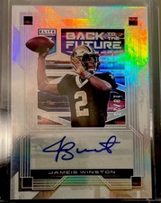 2021 Panini Donruss Elite Back to the Future Jameis Winston Autograph #BFJ 18/25