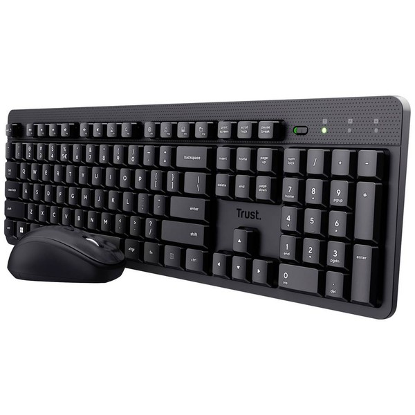 Trust Ody Ii Bluetooth® Tastatur, Maus-Set Mit Numerischer Tastatur Deutsch,-image