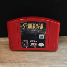 Activision Spider-Man Nintendo 64 N64 Game Cartridge Red E-Everyone