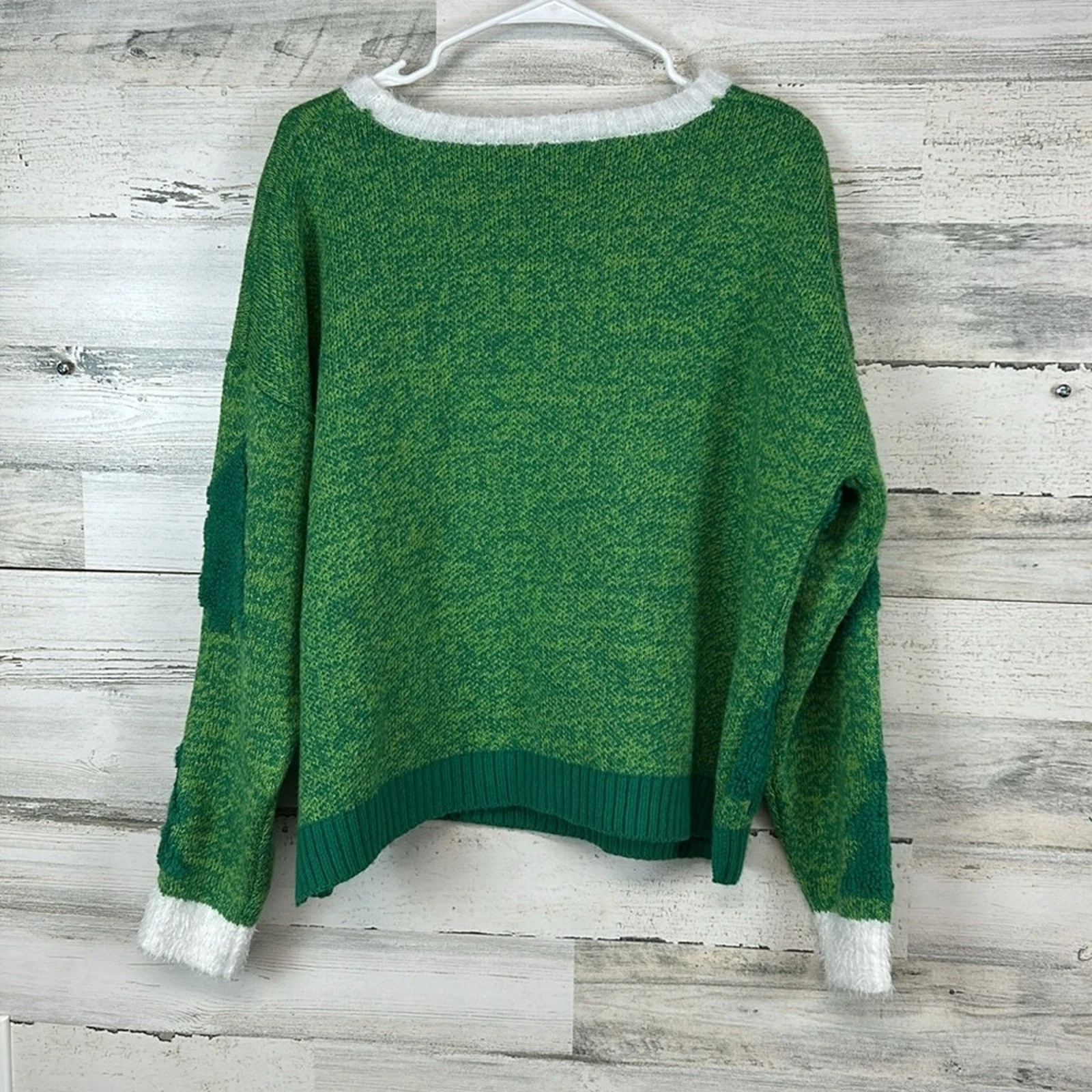 33 Degrees Ugly Christmas Xmas Sweater Llama Glasses Oversized Women’s Size L