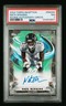 NATE WIGGINS 2024 TOPPS INCEPTION ROOKIE AUTO GREEN RC #RANW RAVENS PSA 7 POP 1
