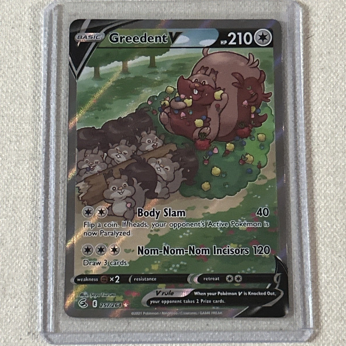 Greedent V 257/264 Swsh08: Fusion Strike for sale | eBay