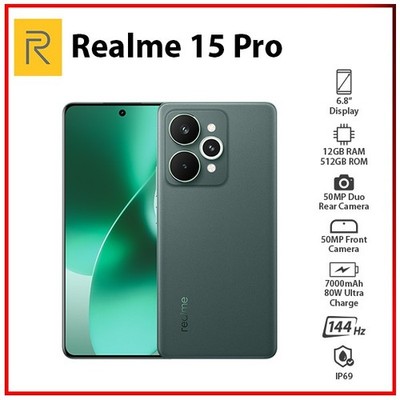 Realme 15 Pro 5G 12GB+512GB GREEN Dual SIM Global Ver. Android Mobile Phone AU